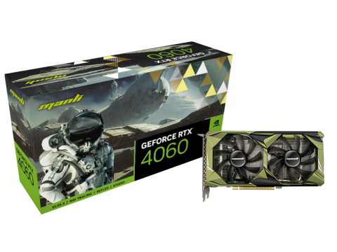 Manli GeForce RTX™ 4060 8GB 星云 双风扇